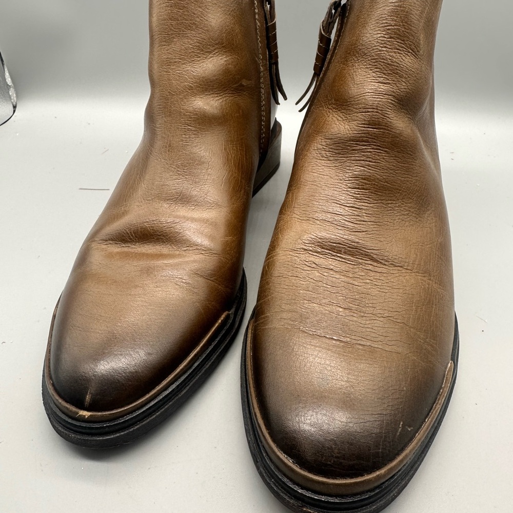SARTO By Franco Sarto Tan Leather Boots - Picture 9 of 9